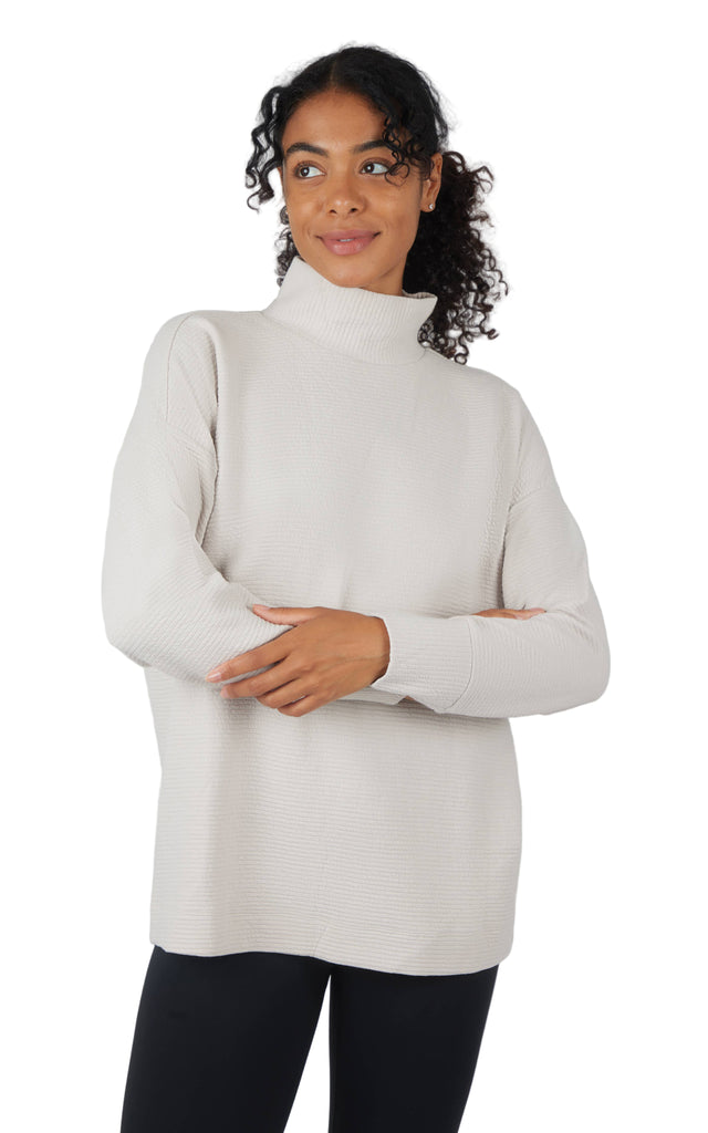 Women's Cozy Quilted Brushed Inside Pullover