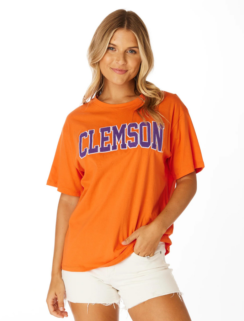 The Clemson Varsity Boyfriend Tee