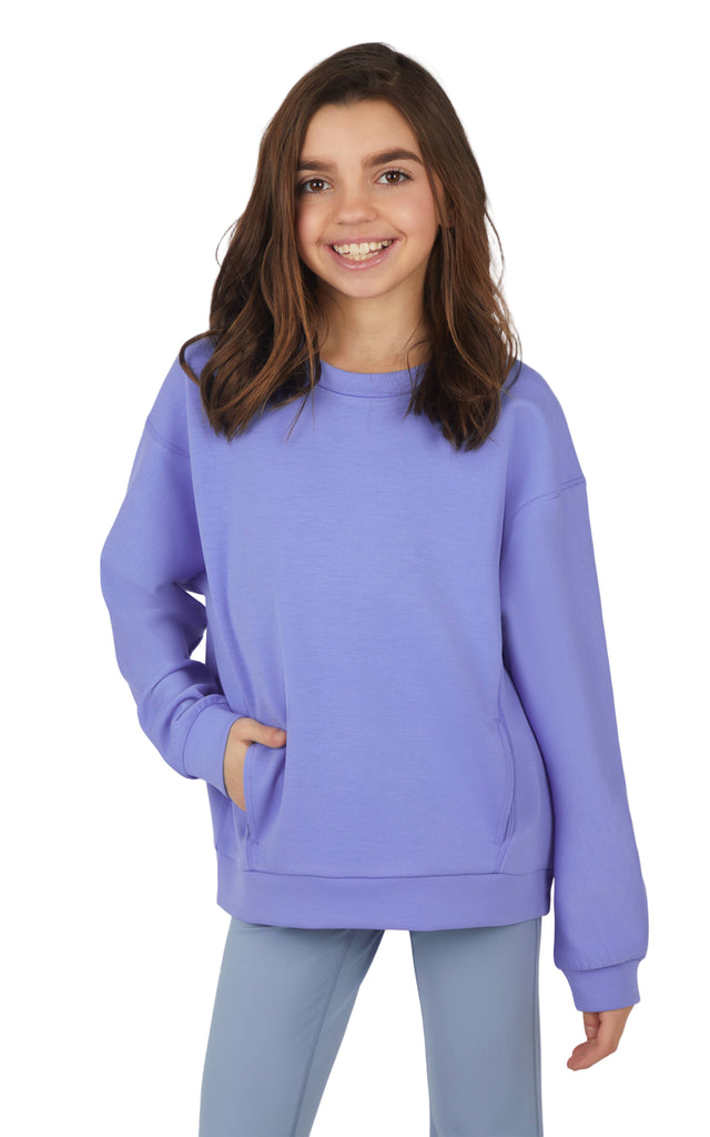 Girl's Scuba Zuri Crew Neck Everyday Sweatshirt