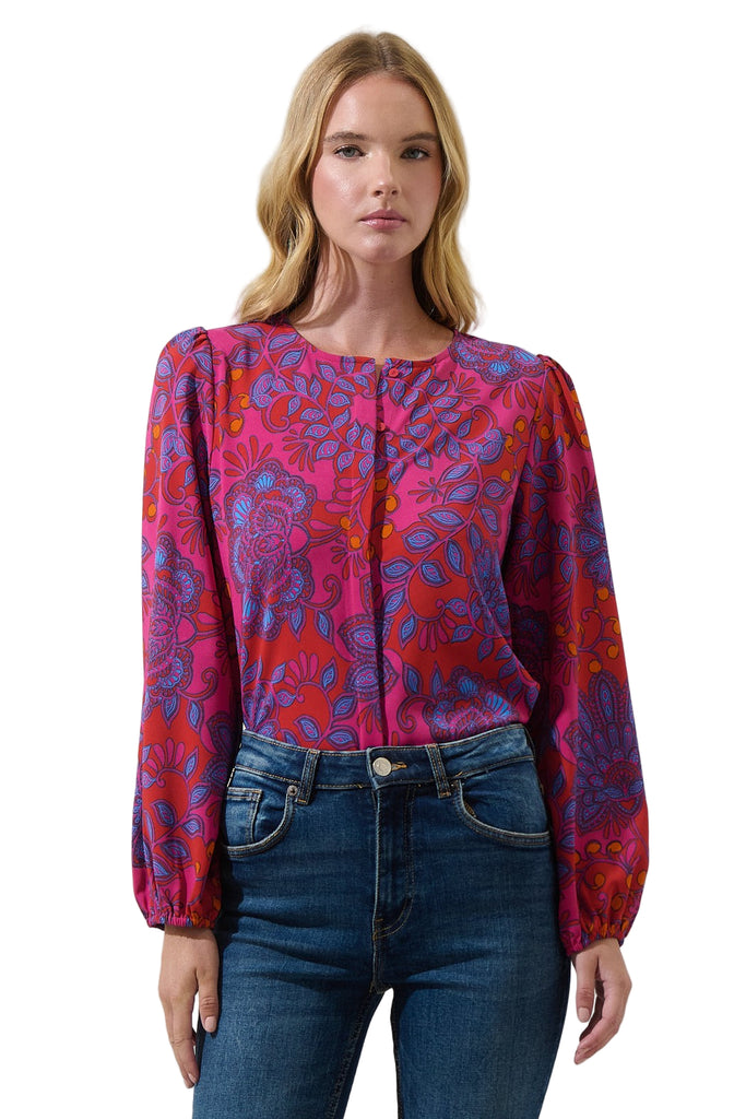 Darret Floral Marwa Long Sleeve Blouse
