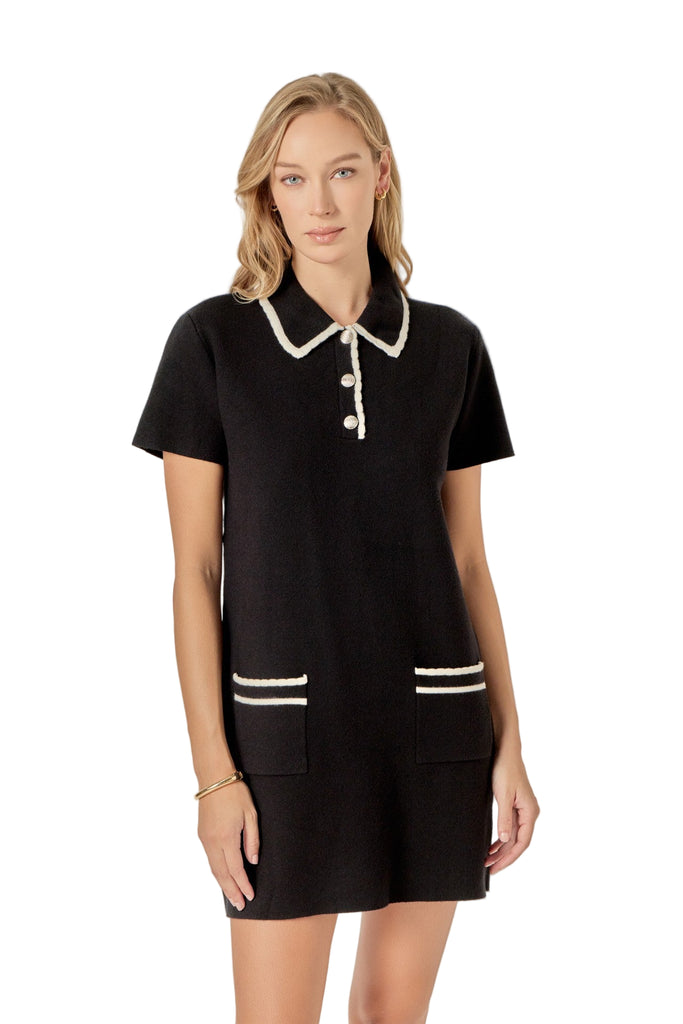 Scallop Detailed Mini Dress