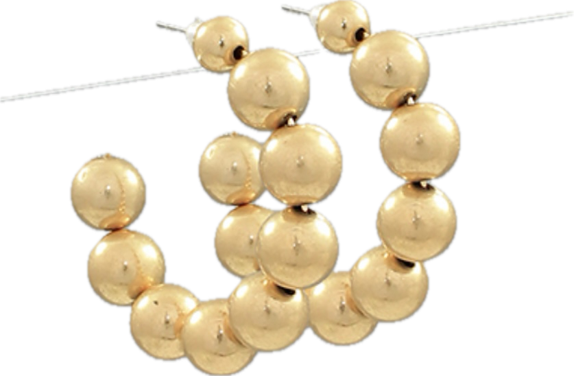 Gold Ball C Hoops