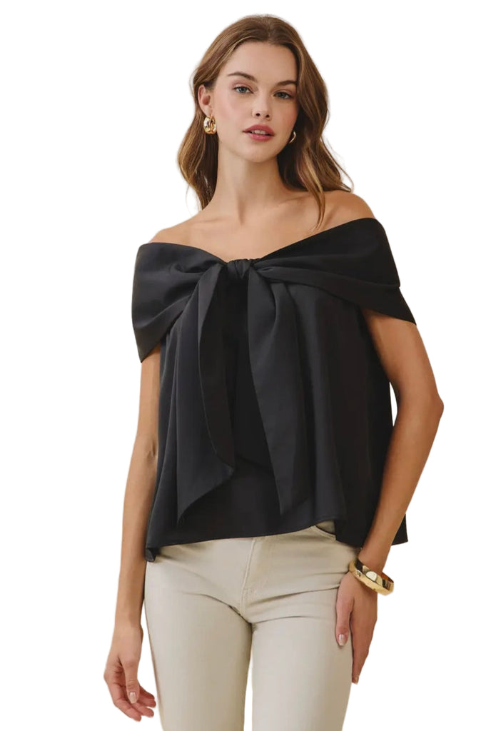 Bow Off-Shoulder Top