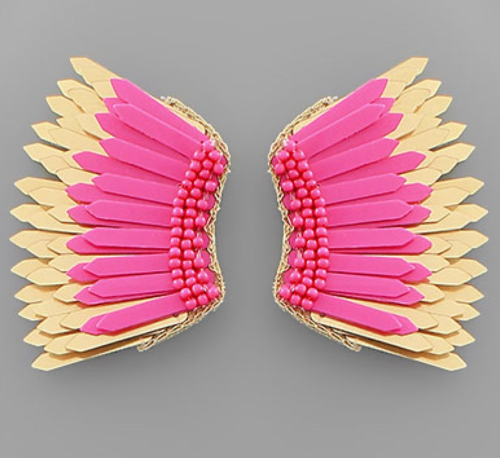Pink and Gold Wings