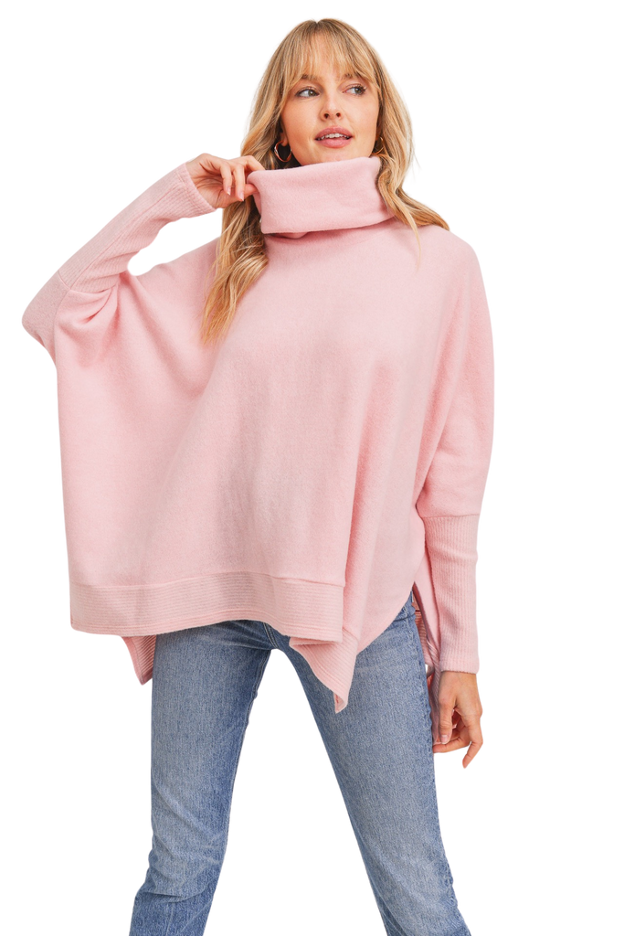 Pink Brushed Knit Top