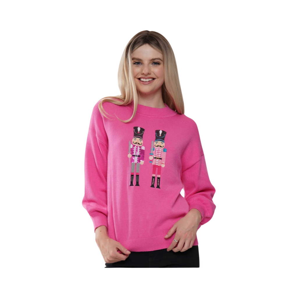 Pink Nutcracker Sweater