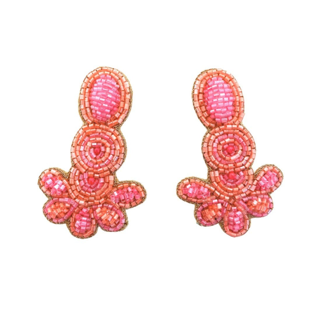 Carly Earrings in Pink