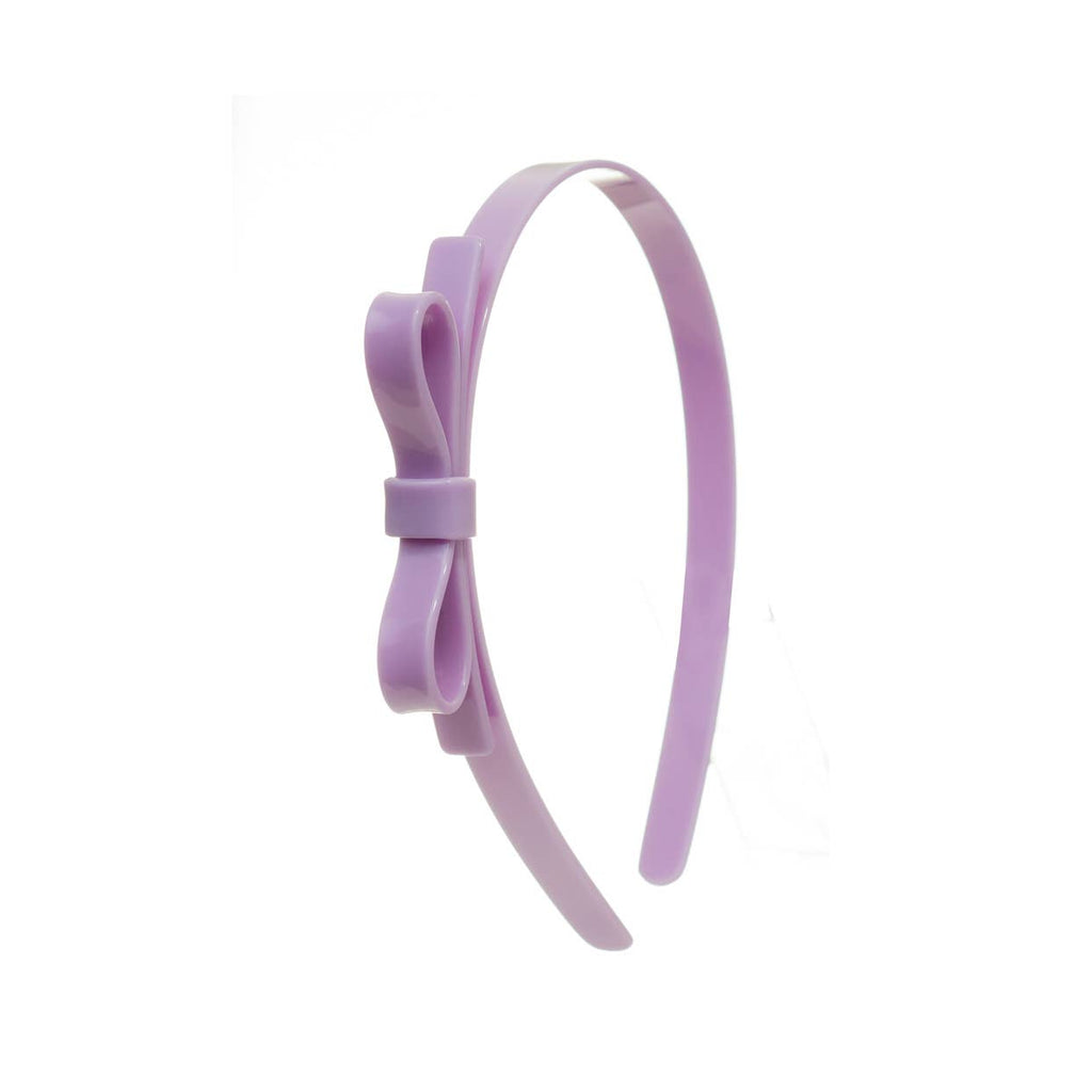 Thin Bow Light Purple Headband