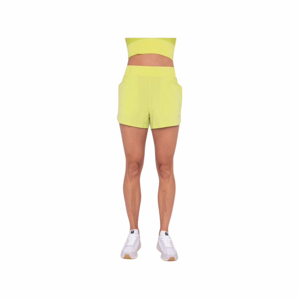 Lime Green Athleisure Shorts